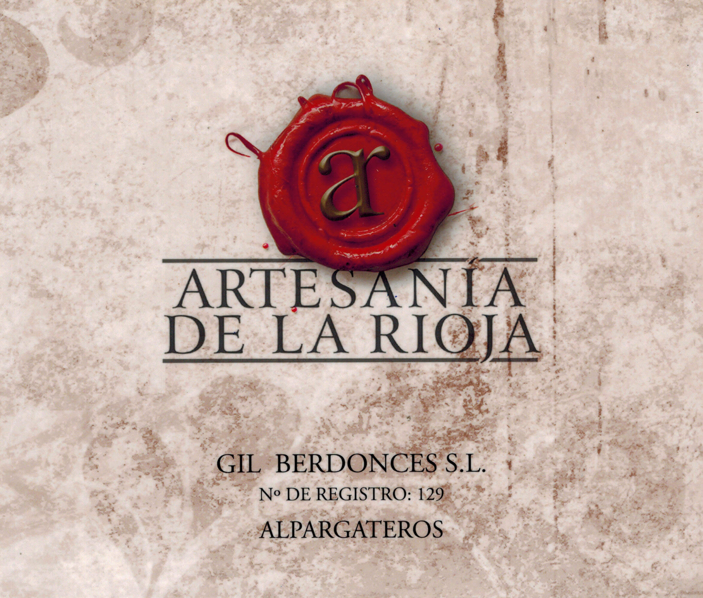 Gil Berdonces - Alpargatas de Yute - Logo Artesania Riojana